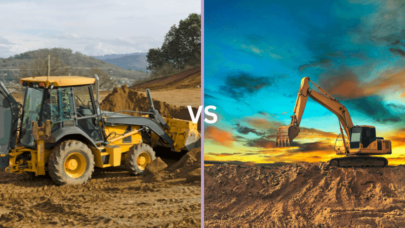 backhoe vs excavator